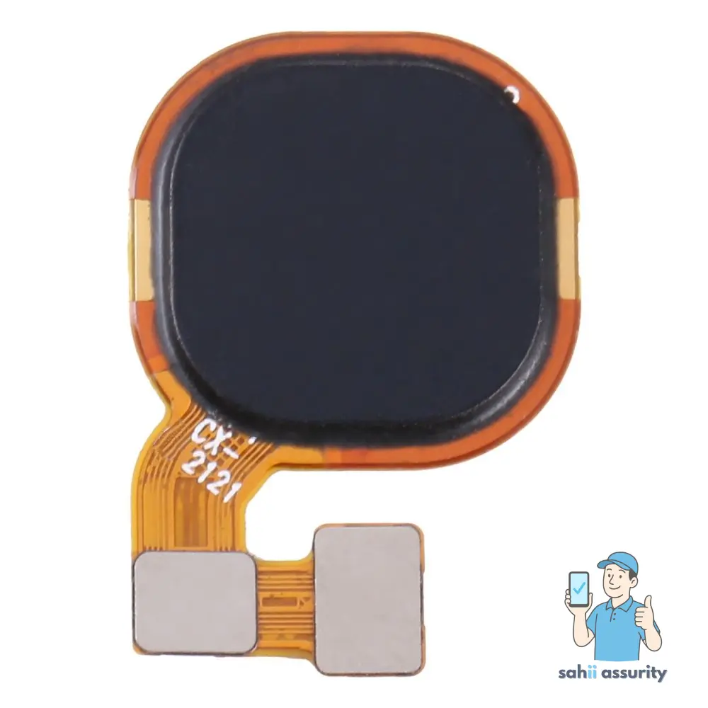 Fingerprint Sensor with Flex Cable for Infinix Hot 10 Black